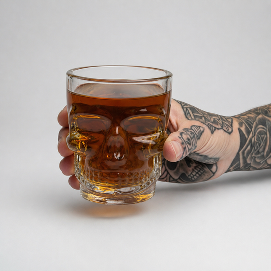 Kit de Copos Skull Glass 265ml - Naerya