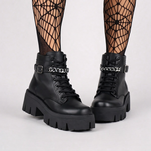 Coturno Tratorado Donatella com Corrente - Naerya