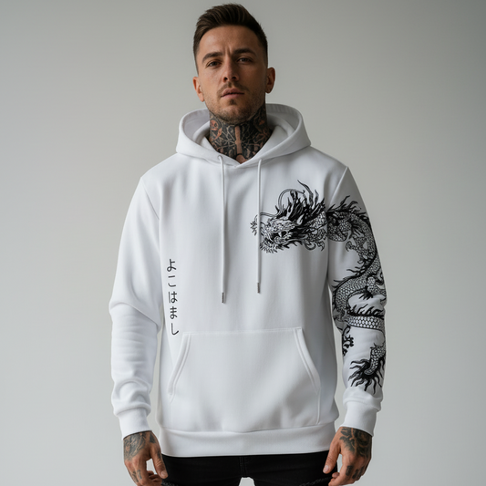 Moletom Asian Dragon com Bolso Canguru - Naerya