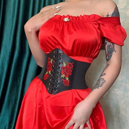 Corset Modelador Katerina Bordado com Velcro - Naerya