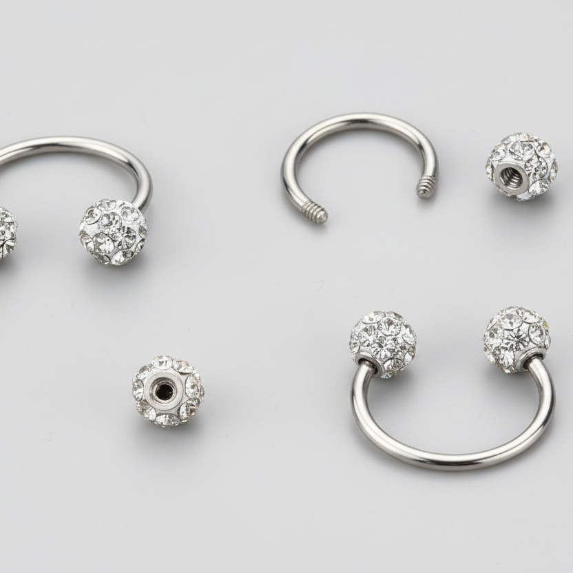 Brinco Piercing Lunaera de Aço inoxidável - Naerya
