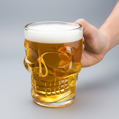 Kit de Canecas Skull Glass 500ml - Naerya