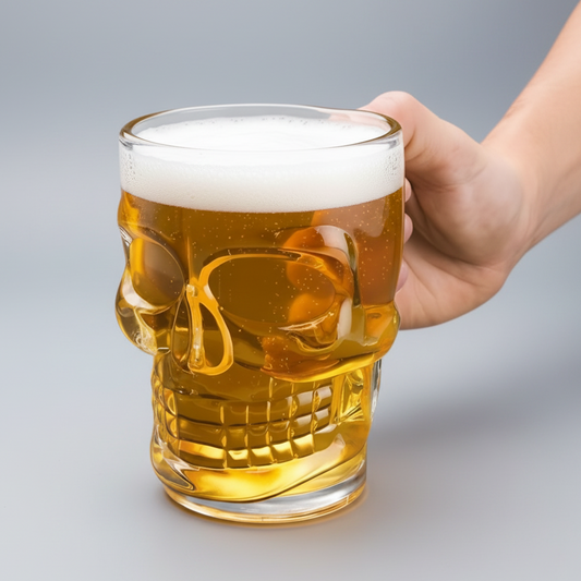 Kit de Canecas Skull Glass 500ml - Naerya