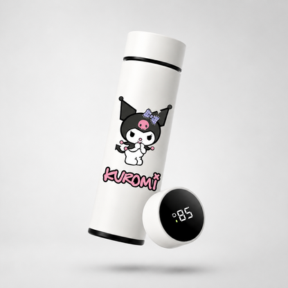 Copo Térmico Kuromi 500ml com Termômetro Digital - Naerya