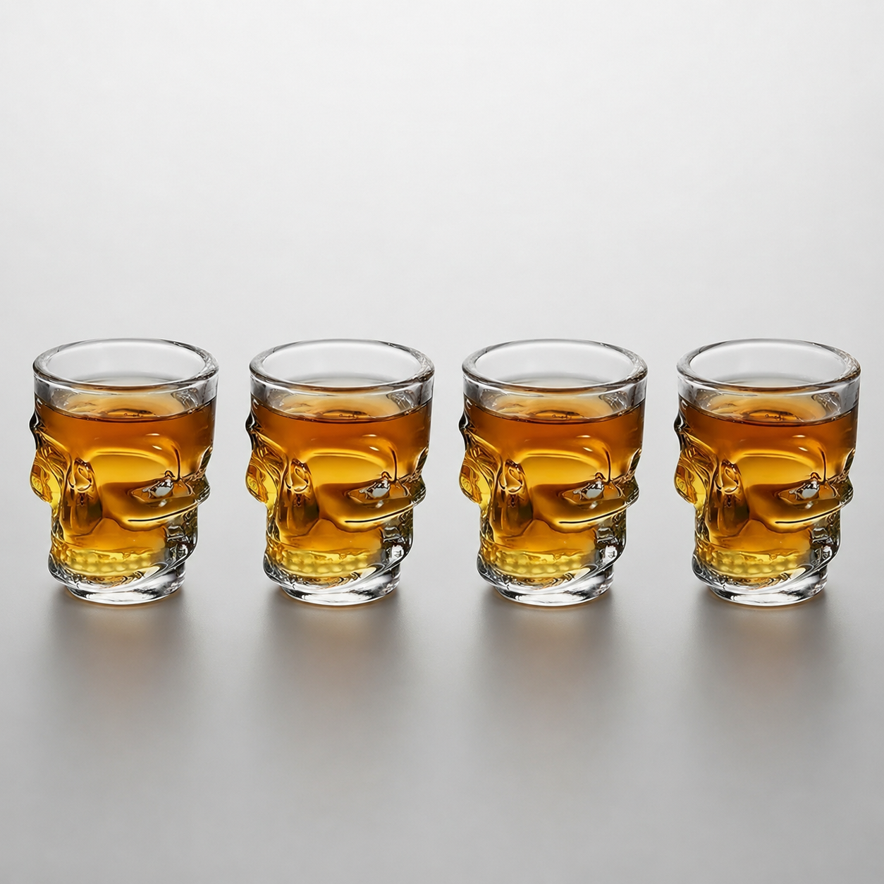 Kit de Copos Skull Glass 265ml - Naerya
