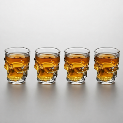 Kit de Copos Skull Glass 265ml - Naerya