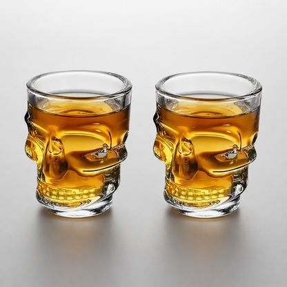 Kit de Copos Skull Glass 265ml - Naerya