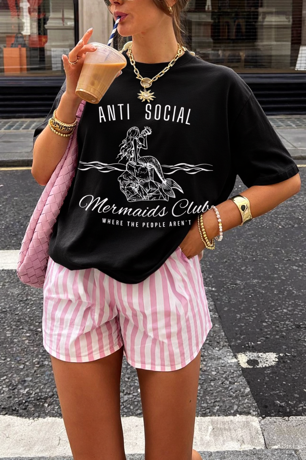 Camiseta Oversized Anti Social Club - Naerya
