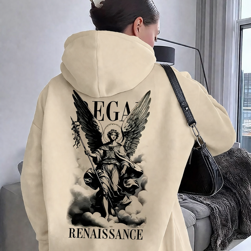 Moletom com Bolso Canguru Renaissance Angel - Naerya