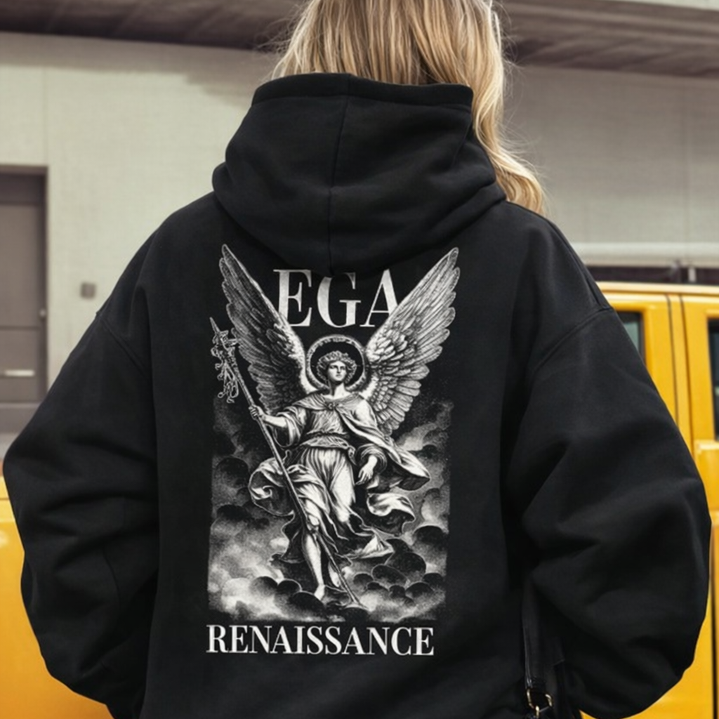 Moletom com Bolso Canguru Renaissance Angel - Naerya