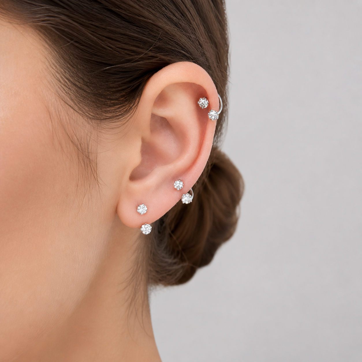 Brinco Piercing Lunaera de Aço inoxidável - Naerya
