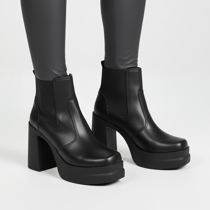 Bota Calíope Salto Bloco 9cm - Naerya