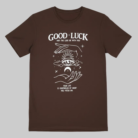 Good Luck camiseta Feminina streetwear