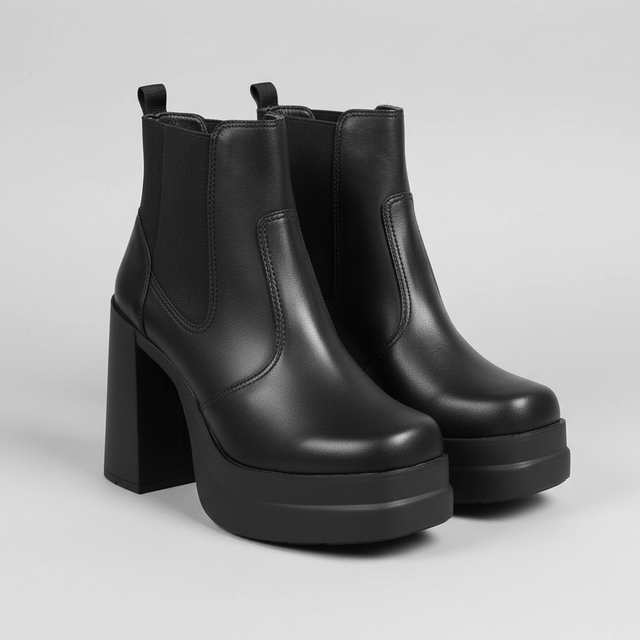 Bota Salto Bloco 9cm - Naerya