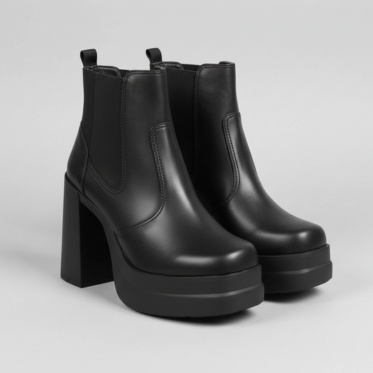 Bota Salto Bloco 9cm - Naerya