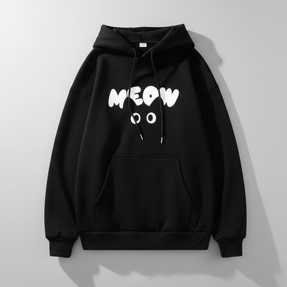 Moletom Cat Meow com Bolso Canguru - Naerya