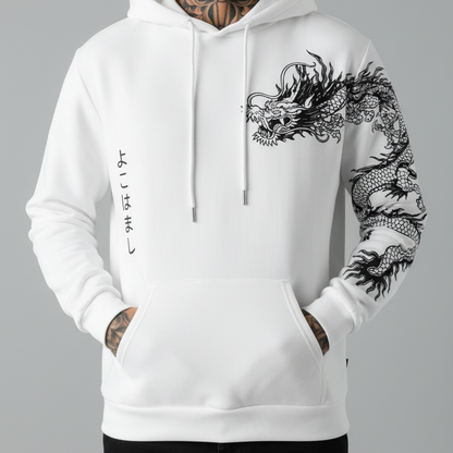 Moletom Asian Dragon com Bolso Canguru - Naerya