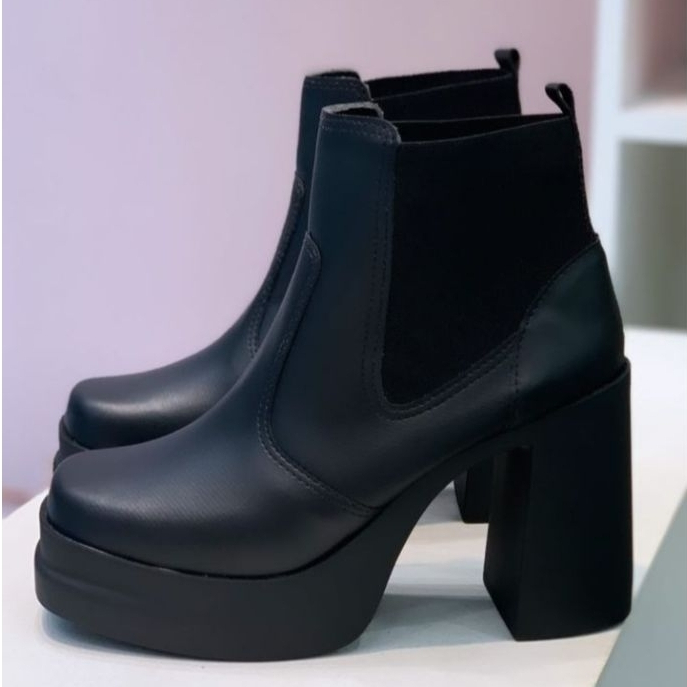 Bota Salto Bloco 9cm - Naerya