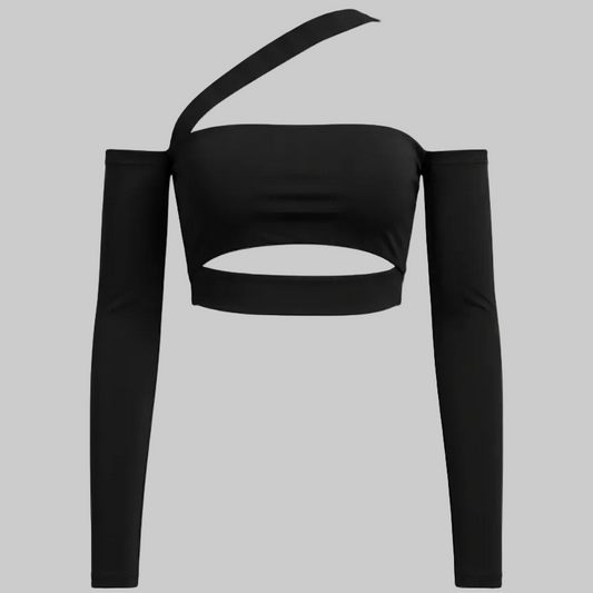 Cropped Lunar Mary Ombro a Ombro - Naerya