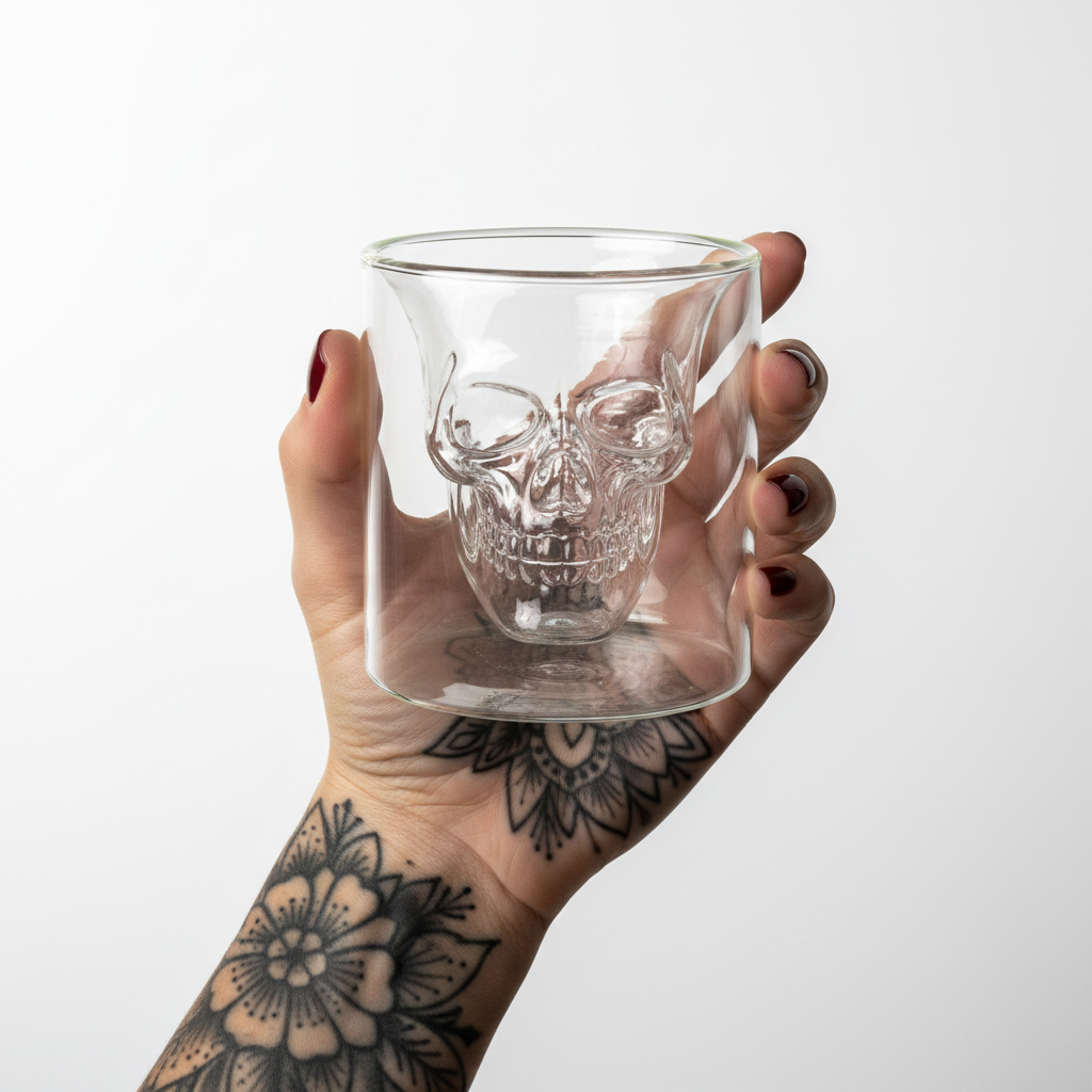 Copo Double Skull 150ml e 250ml - Naerya
