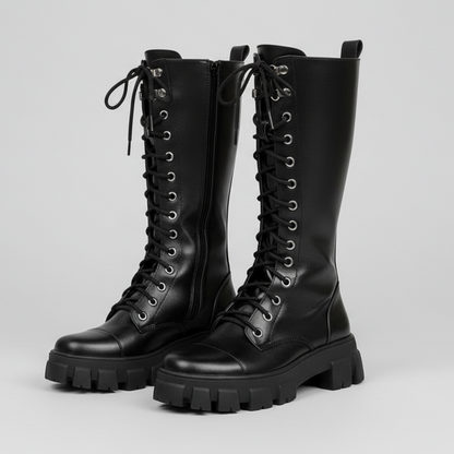 Coturno Tratorado Cano Alto - Naerya