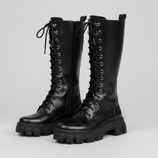 Coturno Tratorado Cano Alto - Naerya