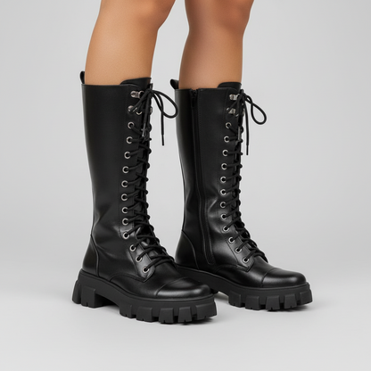 Coturno Tratorado Cano Alto - Naerya