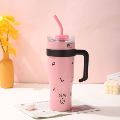 Copo Térmico Blackpink 1250ml com Alça e Canudo - Naerya