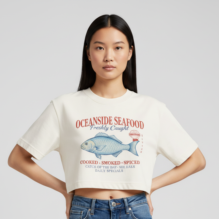 Cropped Oceano Seafood Oversized – Naerya