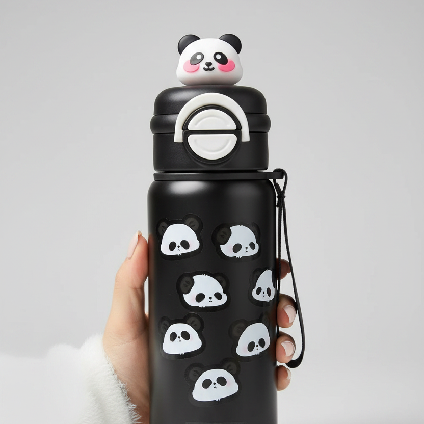 Copo Térmico Panda Cup 550ml de Aço Inox - Naerya