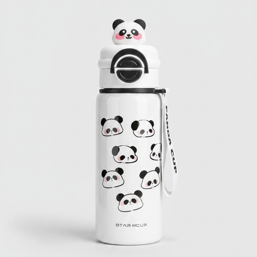 Copo Térmico Panda Cup 550ml de Aço Inox - Naerya