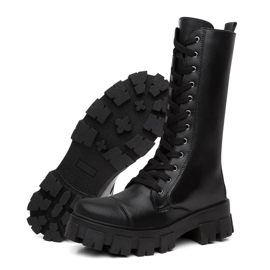 Coturno Tratorado Cano Alto - Naerya