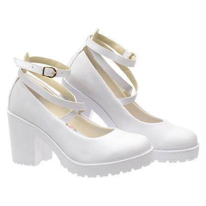 Sapato Doll Tratorado com Fivela Ajustável - Naerya