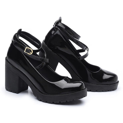 Sapato Doll Tratorado com Fivela Ajustável - Naerya