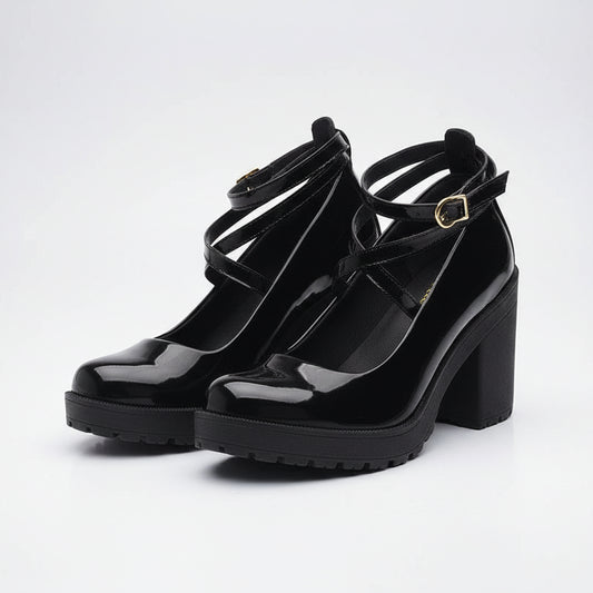 Sapato Doll Tratorado com Fivela Ajustável - Naerya