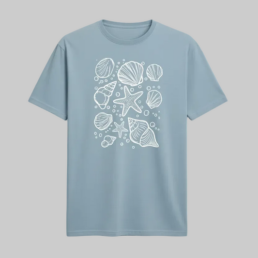 Camiseta Oversized Concha do Mar - Naerya